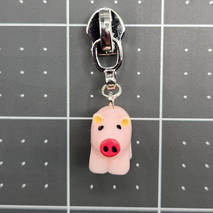 Clay Animal Series Zipper Pull